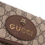 Gucci Small GG Supreme Web Neo Vintage Double Flap Messenger Bag