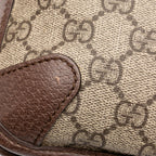 Gucci Small GG Supreme Web Neo Vintage Double Flap Messenger Bag