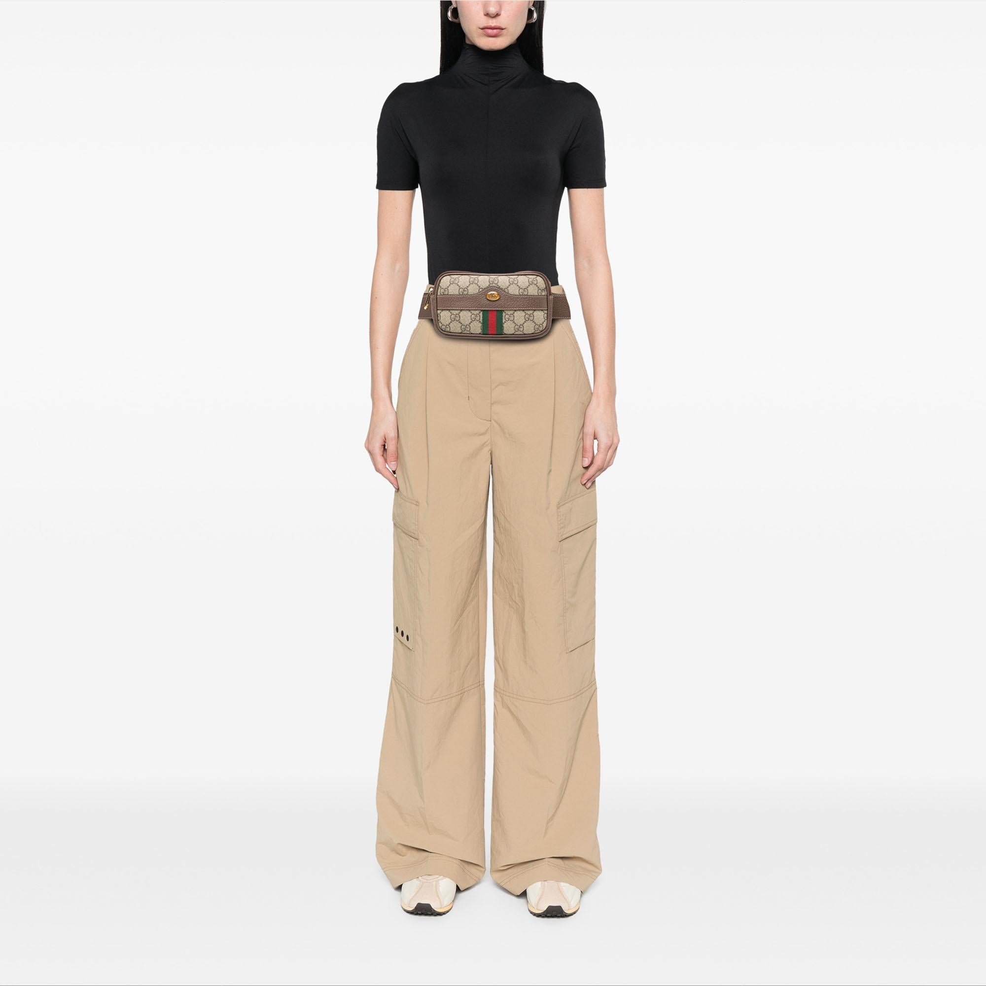 Gucci Small GG Supreme Web Ophidia Belt Bag