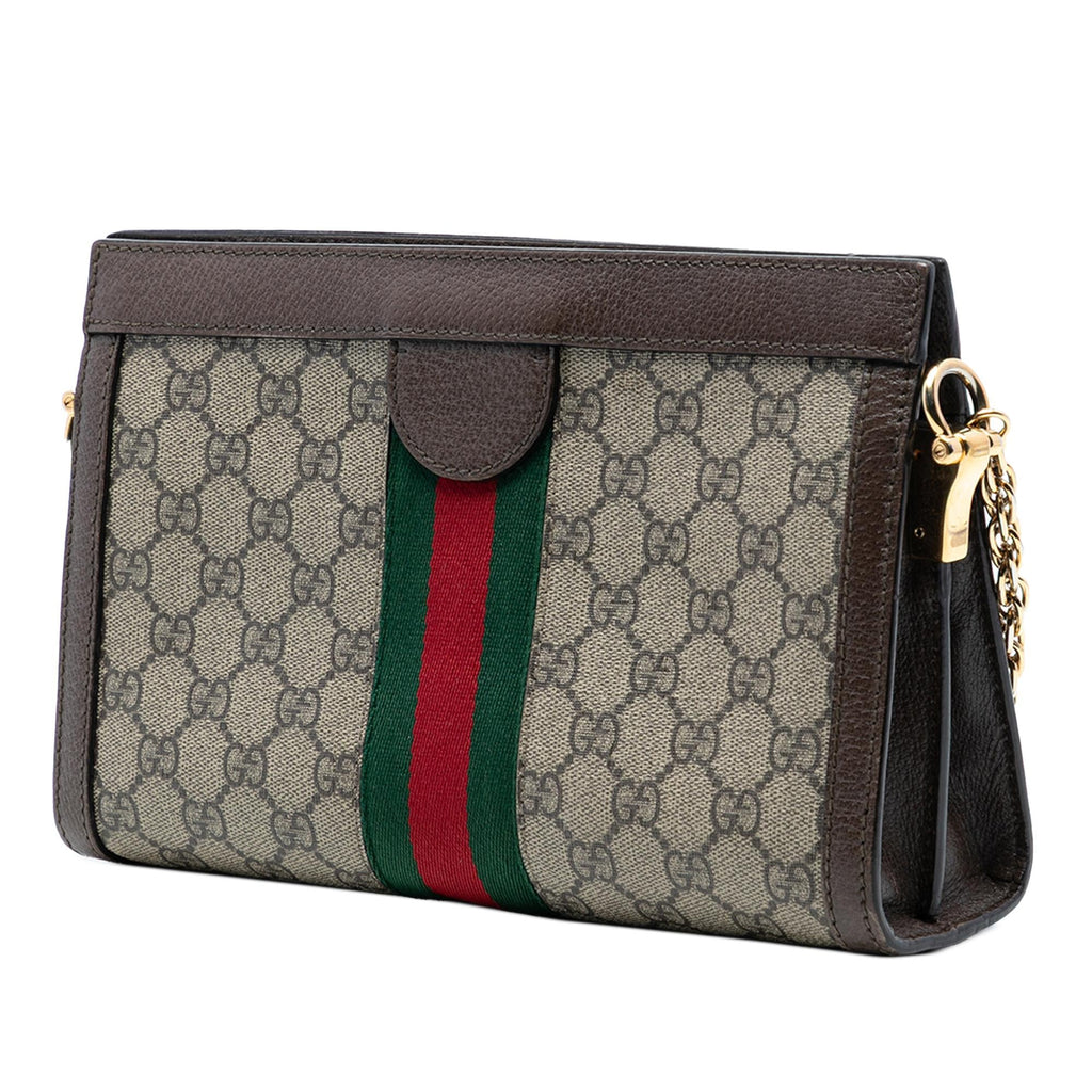 Gucci Small GG Supreme Web Ophidia Chain Crossbody