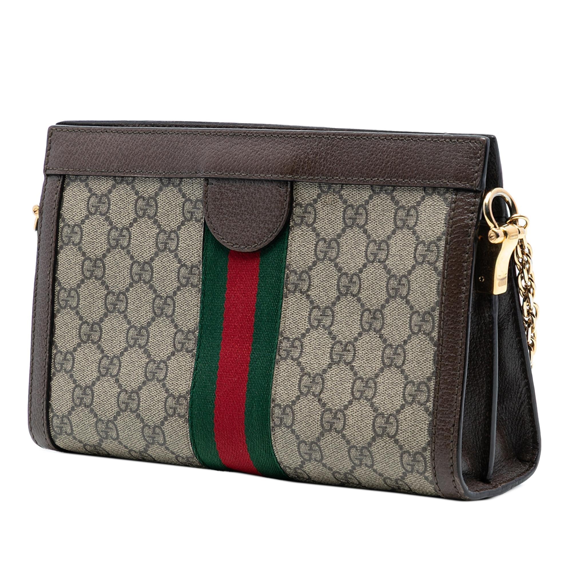Gucci Small GG Supreme Web Ophidia Chain Crossbody