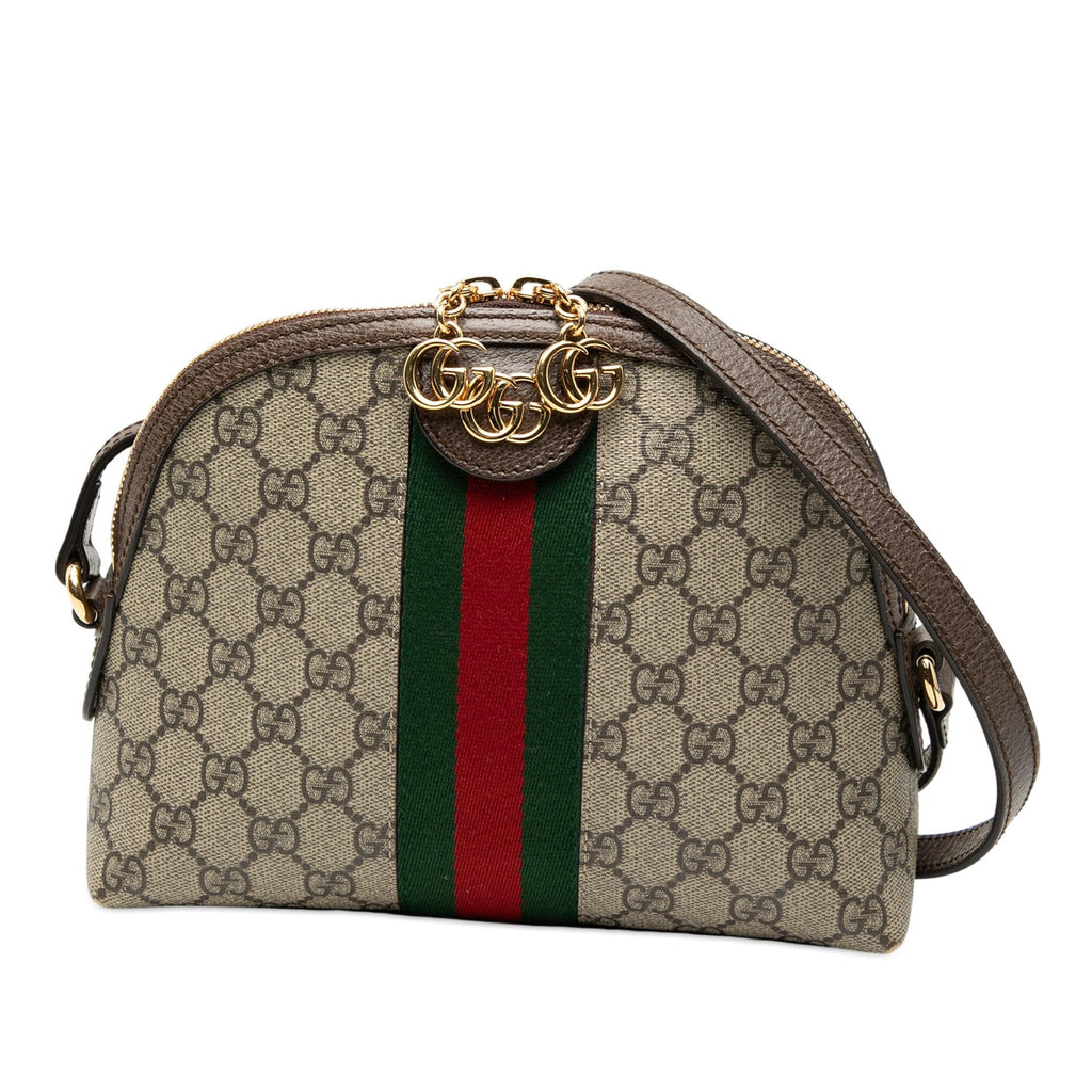 Gucci Small GG Supreme Web Ophidia Dome Crossbody