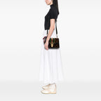 Gucci Small GG Velvet Sylvie Crossbody