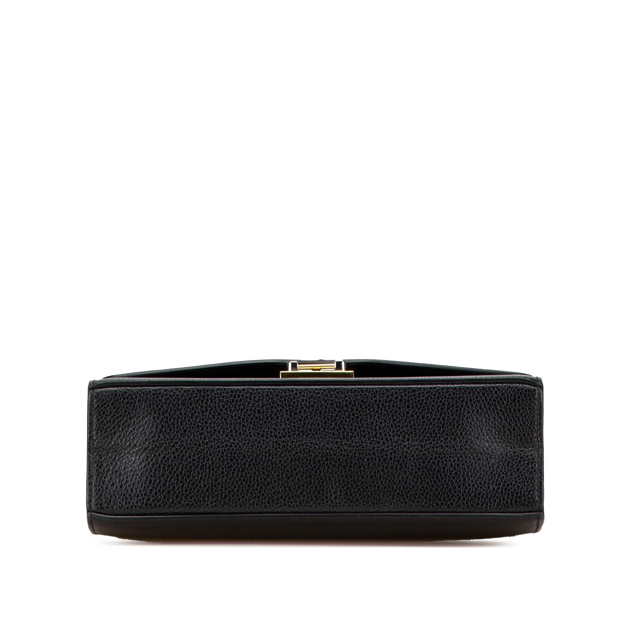 Gucci Small Grainy Calfskin Zumi Flap Crossbody