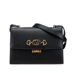 Gucci Small Grainy Calfskin Zumi Flap Crossbody