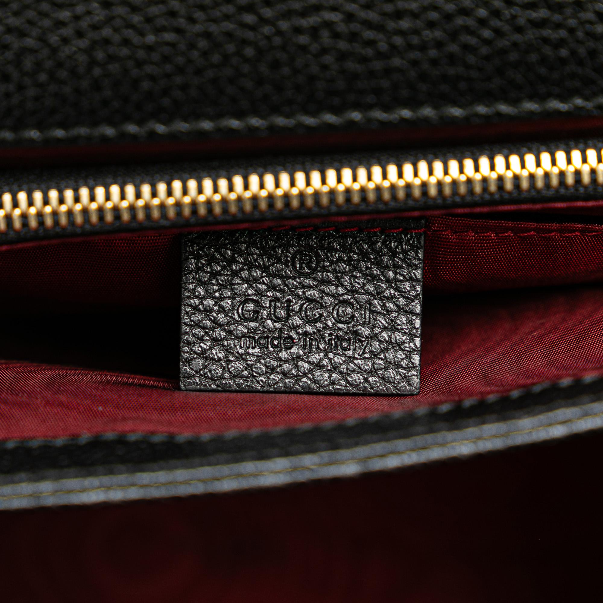 Gucci Small Grainy Calfskin Zumi Flap Crossbody