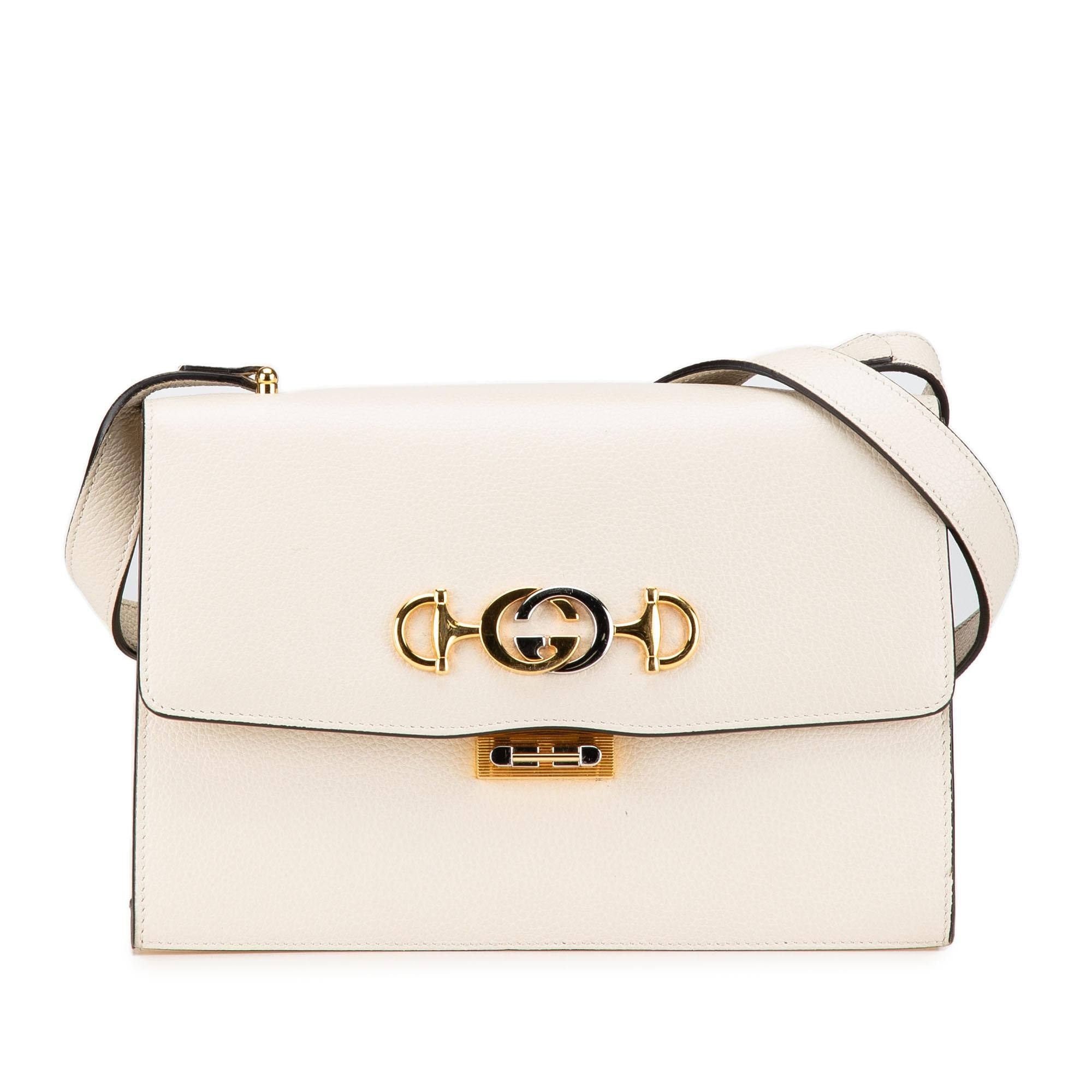 Gucci Small Grainy Calfskin Zumi Flap Crossbody
