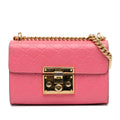 Gucci Small Guccissima Padlock Crossbody Bag (SHG-1P2MX2)
