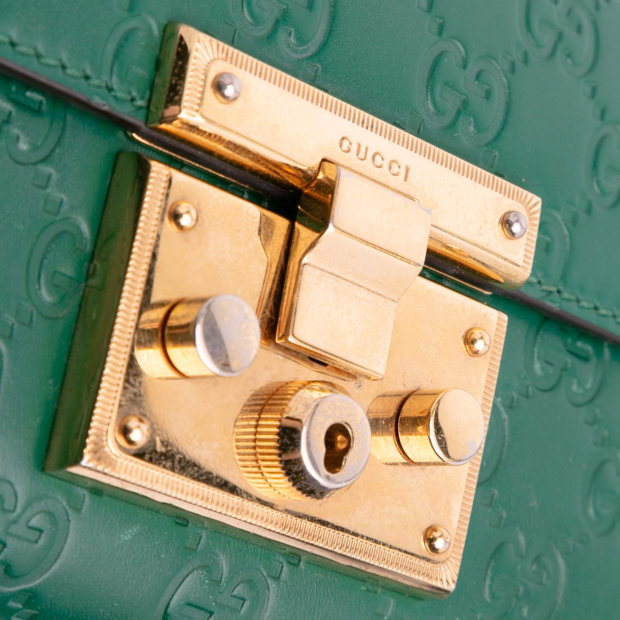 Gucci Small Guccissima Padlock Crossbody