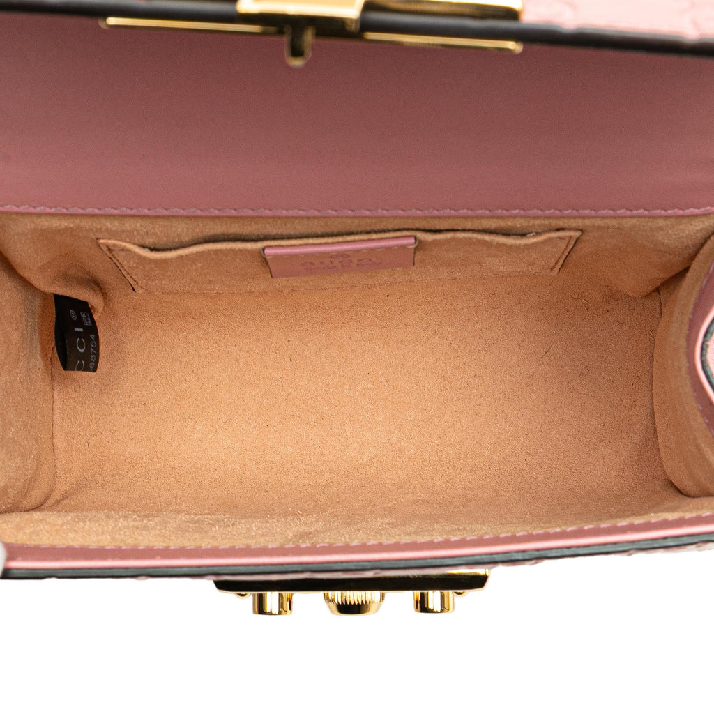Gucci Small Guccissima Padlock Crossbody
