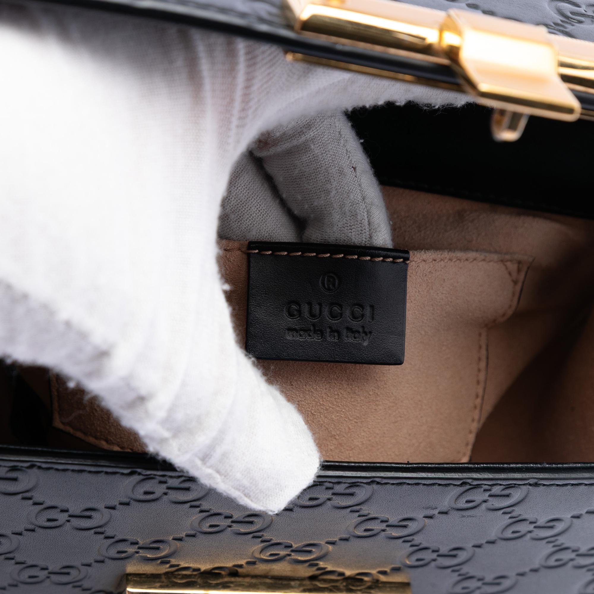 Gucci Small Guccissima Padlock Crossbody