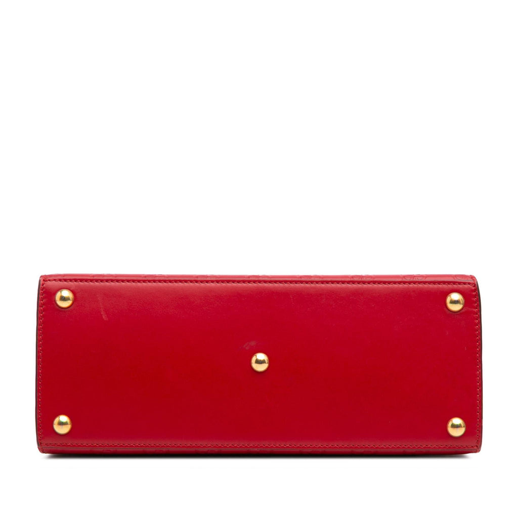 Gucci Small Guccissima Padlock Satchel