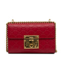 Gucci Small Guccissima Padlock Shoulder Bag (SHG-XCo2UJ)
