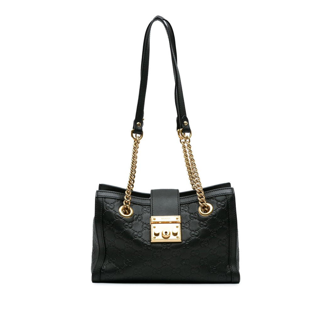 Gucci Small Guccissima Padlock Tote (SHG-xLAbOa)