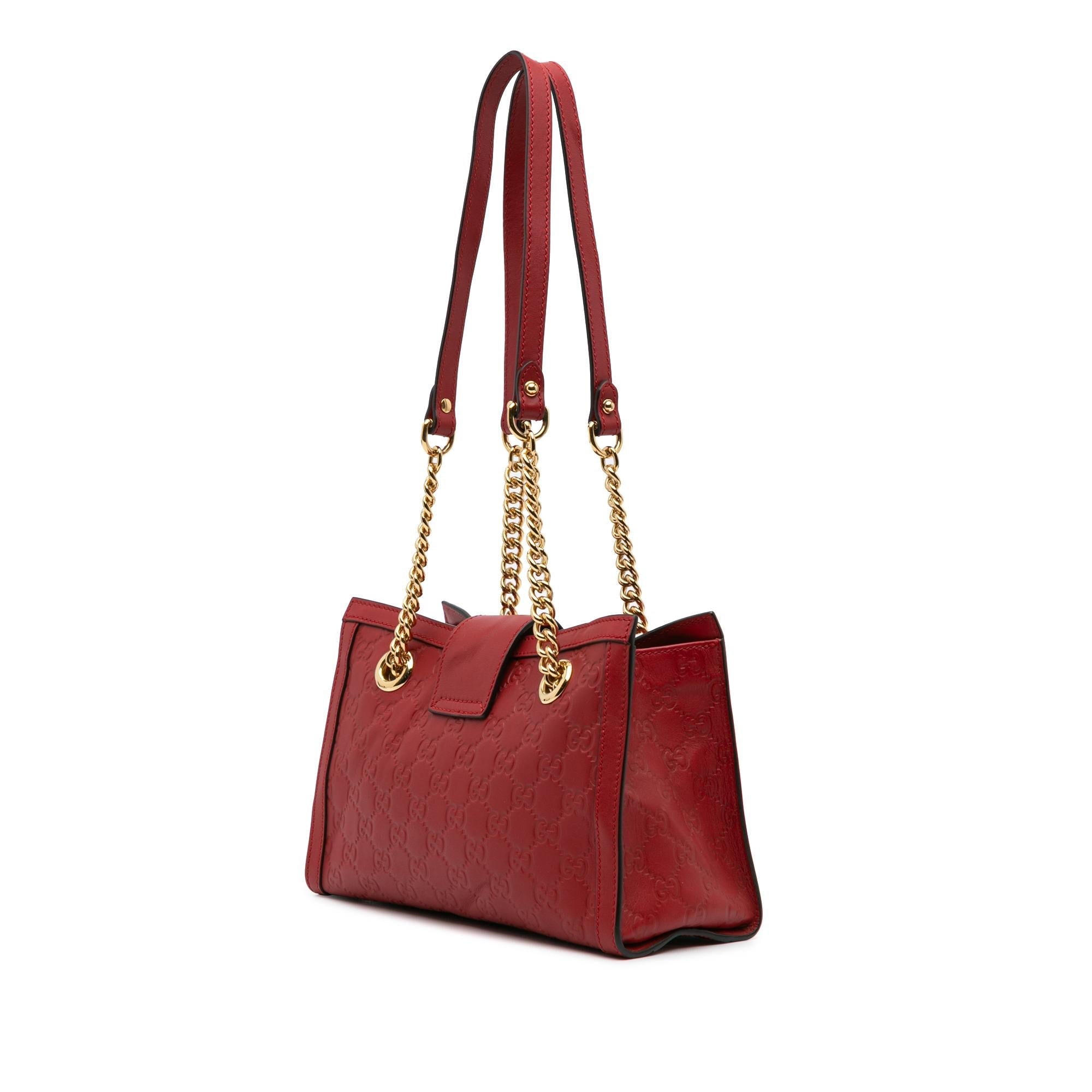 Gucci Small Guccissima Padlock Tote