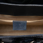 Gucci Small Guccissima Patent Emily Shoulder Bag