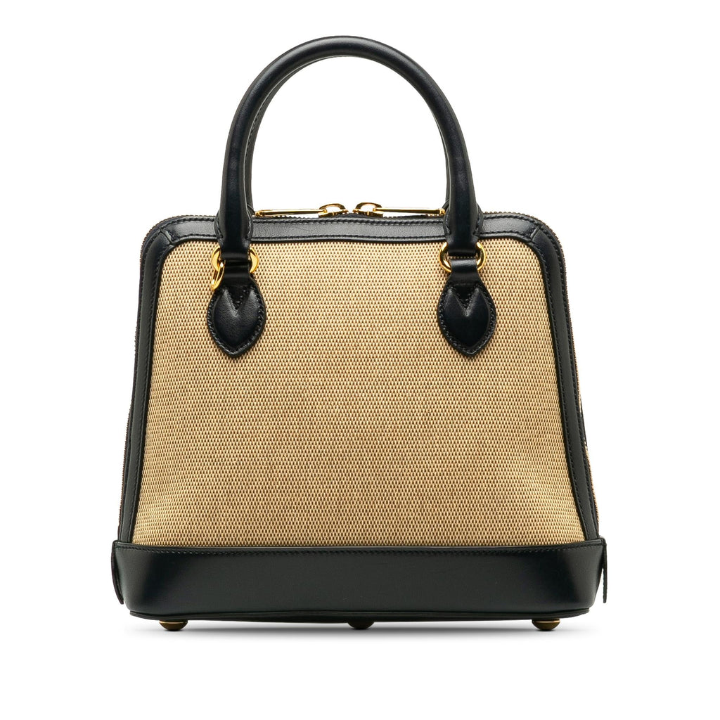 Gucci Small Horsebit 1955 Canvas Top Handle (SHG-7XpLq2)