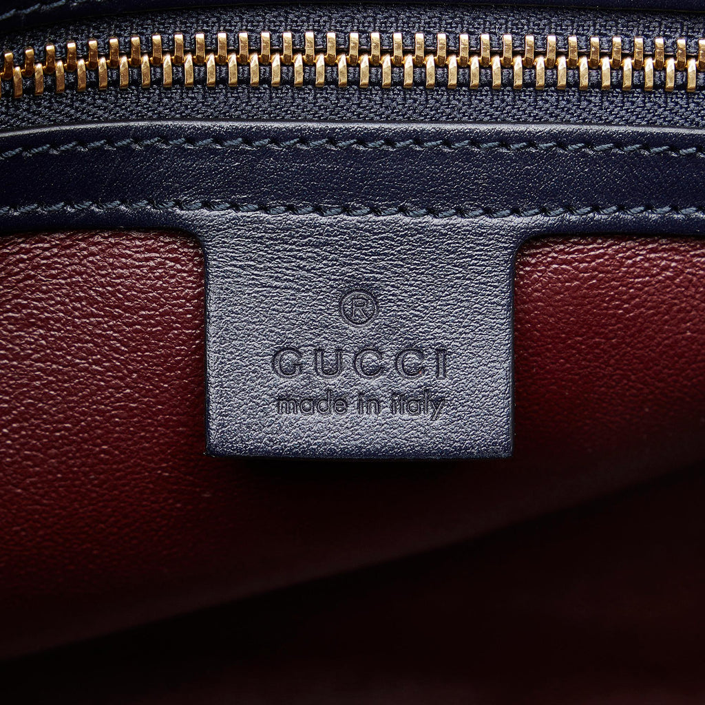 Gucci Small Horsebit 1955 Canvas Top Handle