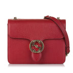 Gucci Small Interlocking G Leather Crossbody Bag (SHG-32603)