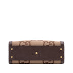 Gucci Small Jumbo GG Canvas Bamboo Diana Satchel