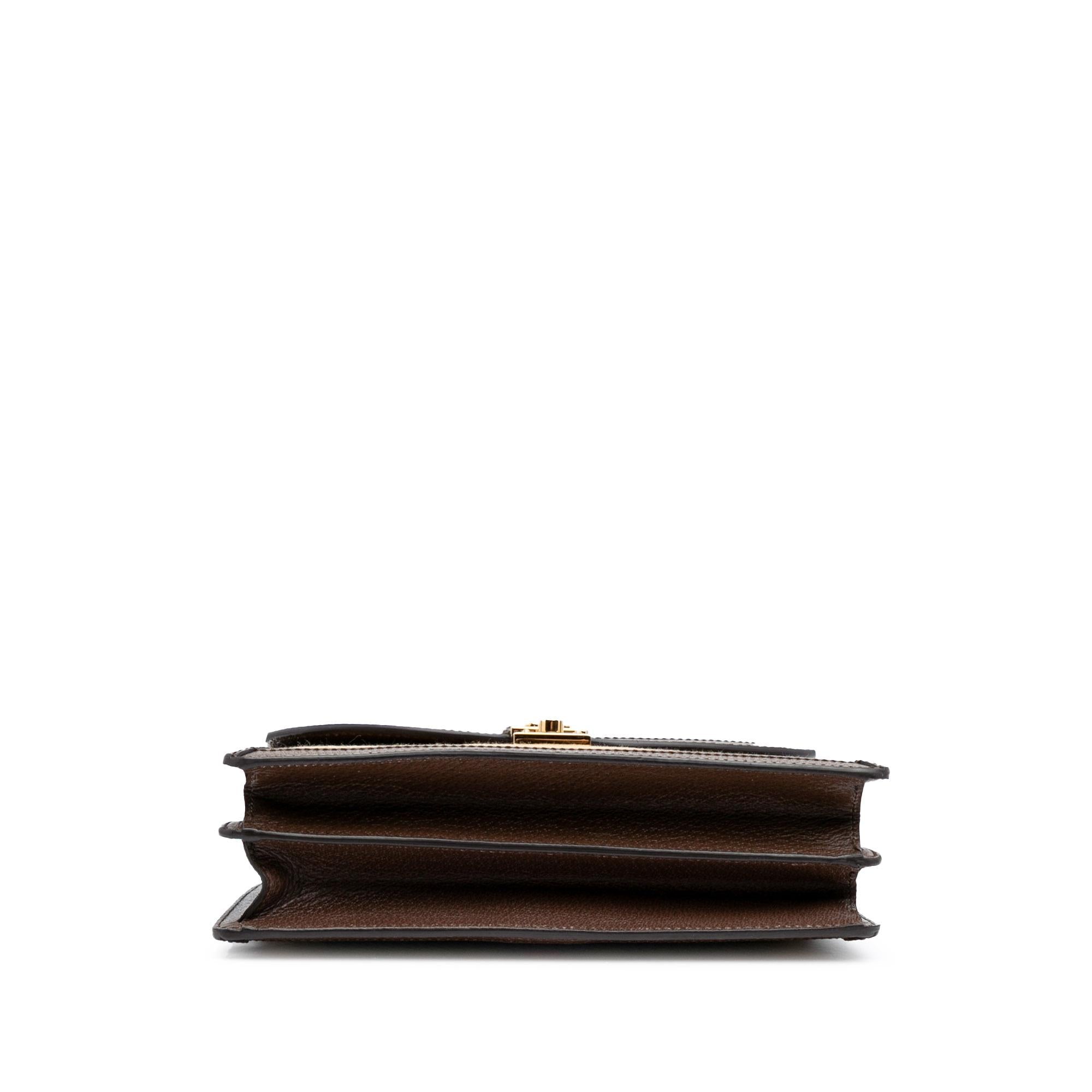 Gucci Small Jumbo GG Canvas Web Ophidia Top Handle Flap