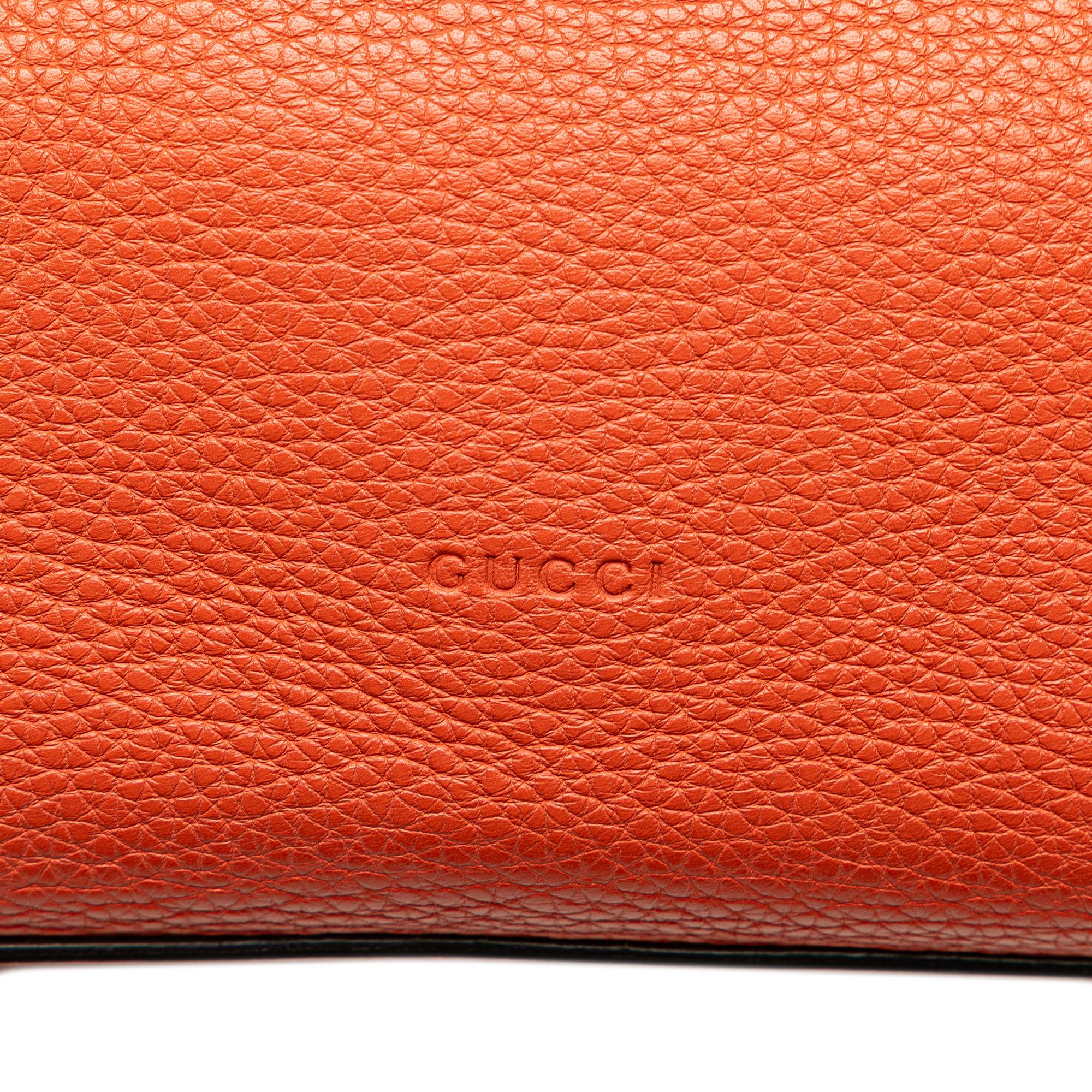 Gucci Small Leather Bamboo Daily Satchel