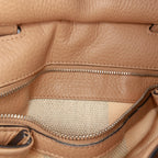Gucci Small Leather Bamboo Daily Satchel