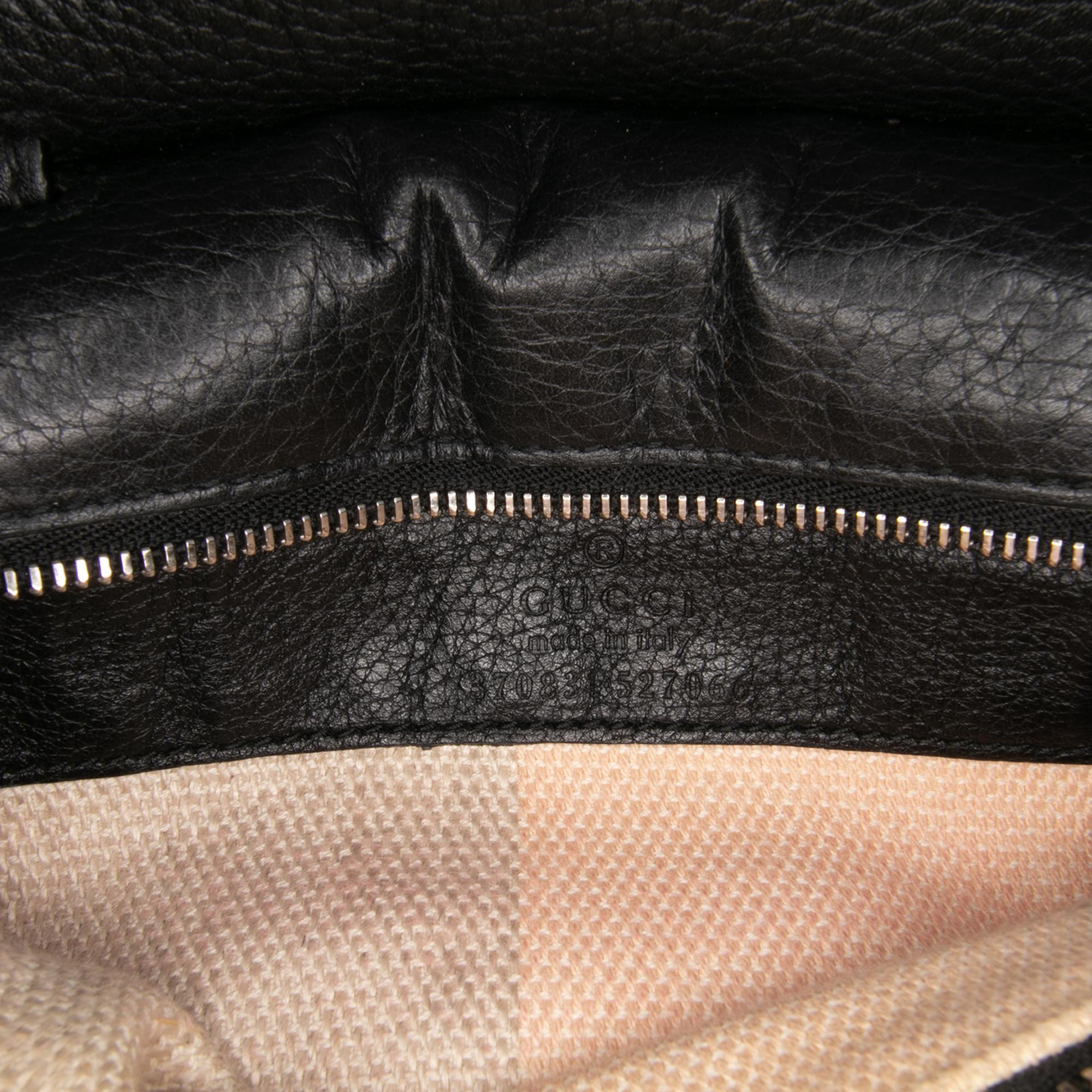Gucci Small Leather Bamboo Daily Satchel