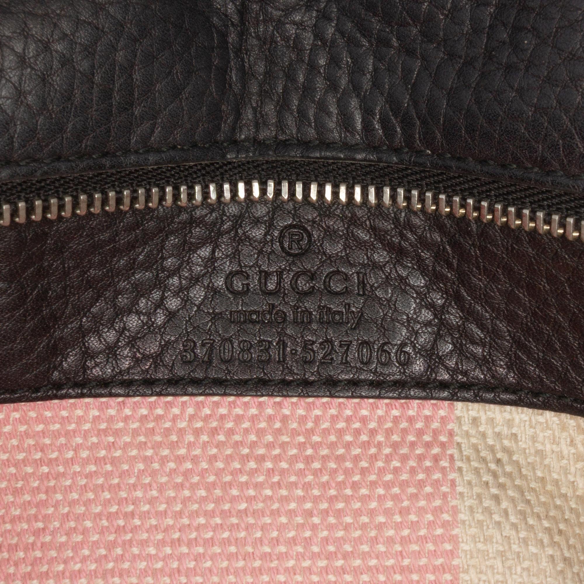 Gucci Small Leather Bamboo Daily Satchel