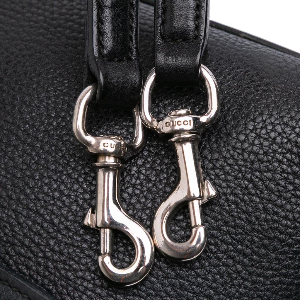 Gucci Small Leather Bamboo Daily Satchel