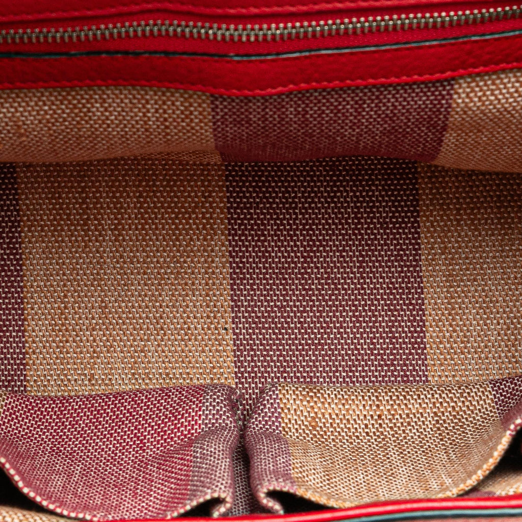 Gucci Small Leather Bamboo Daily Satchel
