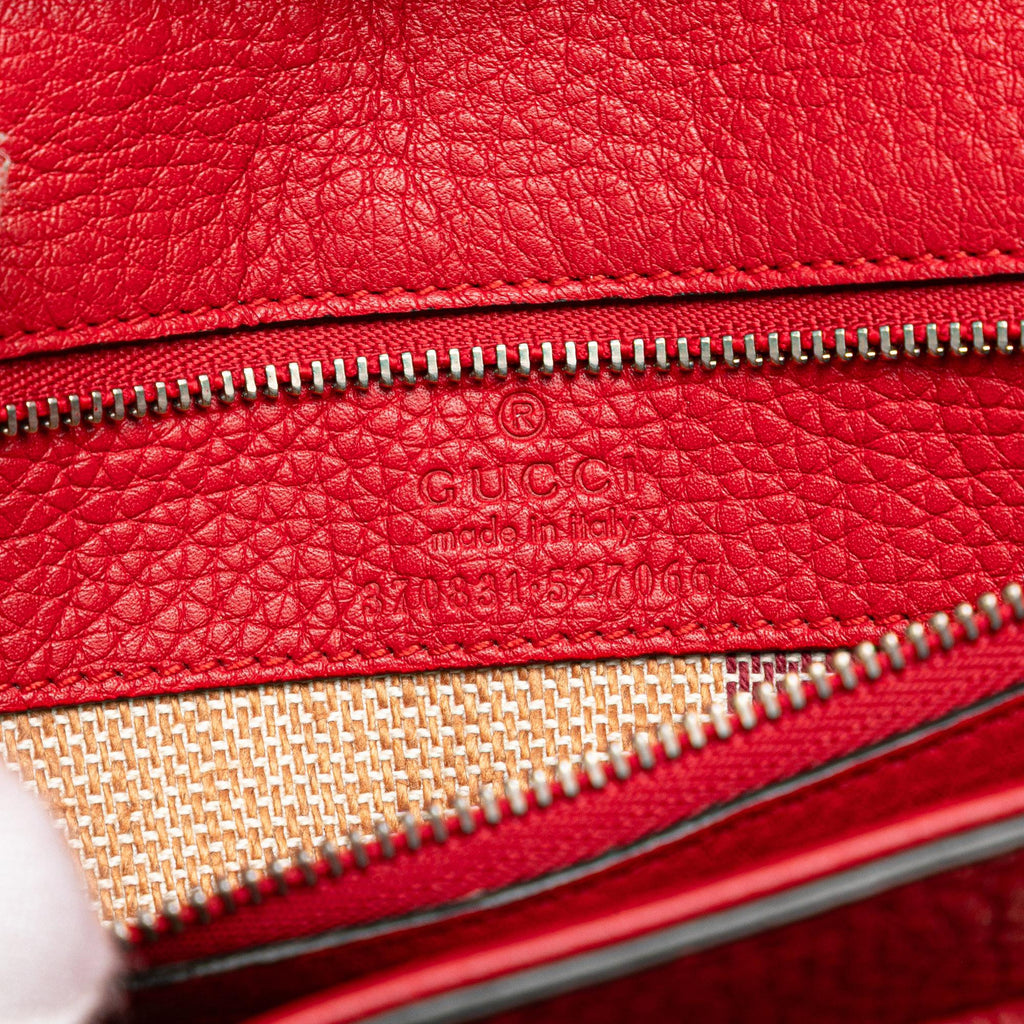 Gucci Small Leather Bamboo Daily Satchel