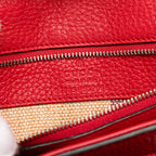 Gucci Small Leather Bamboo Daily Satchel