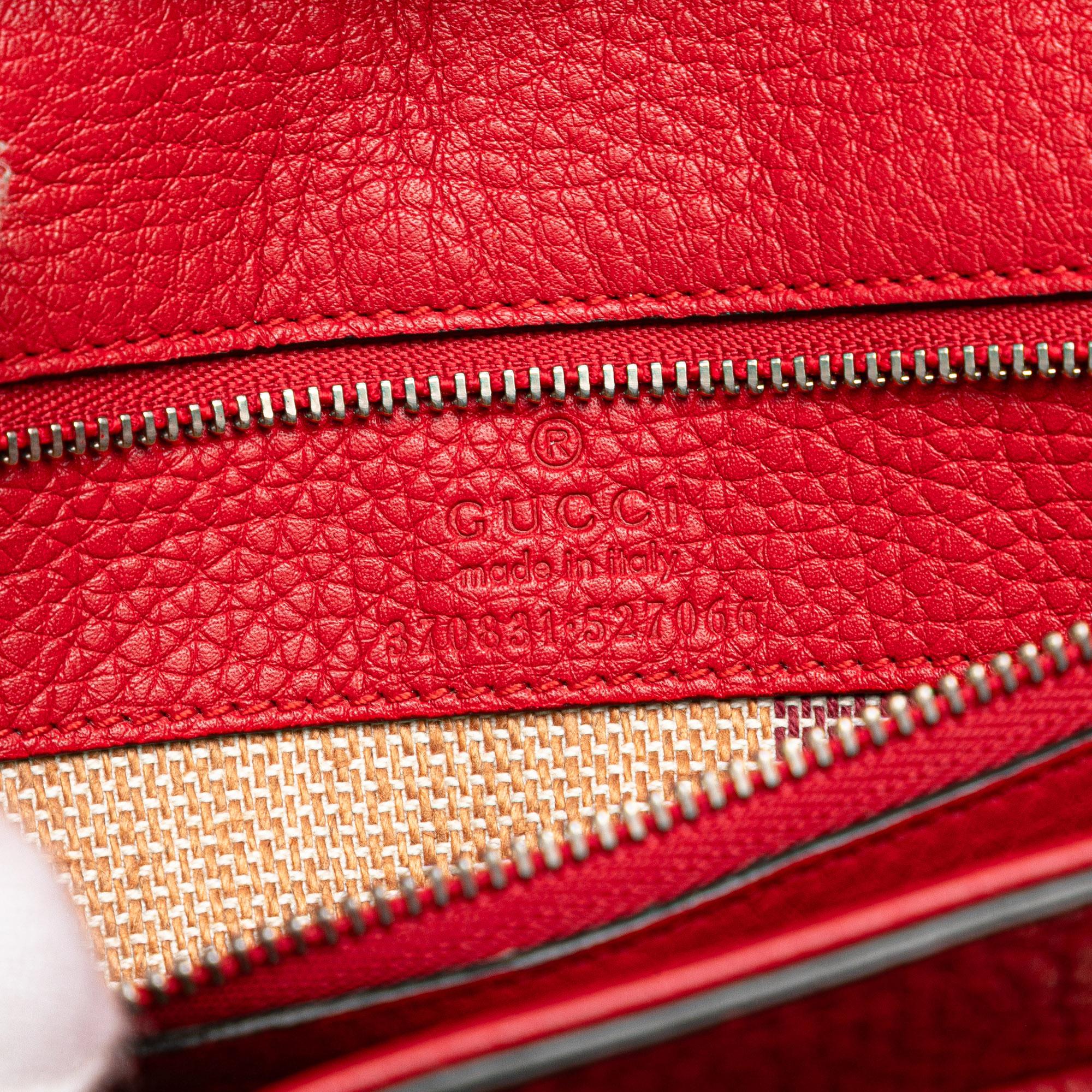 Gucci Small Leather Bamboo Daily Satchel