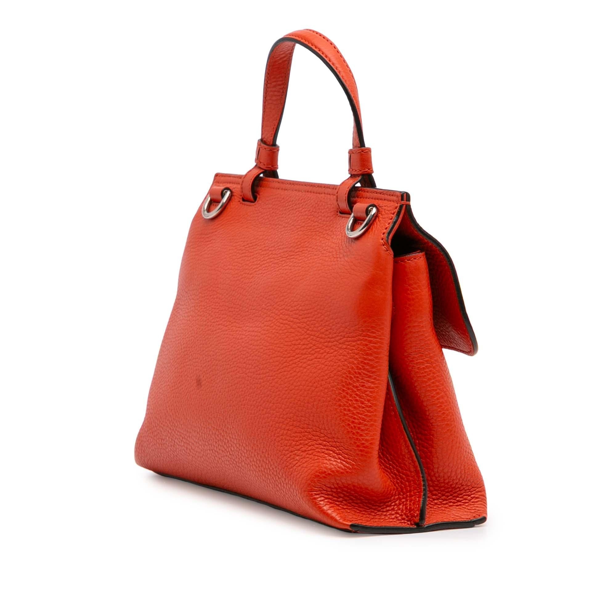 Gucci Small Leather Bamboo Daily Satchel