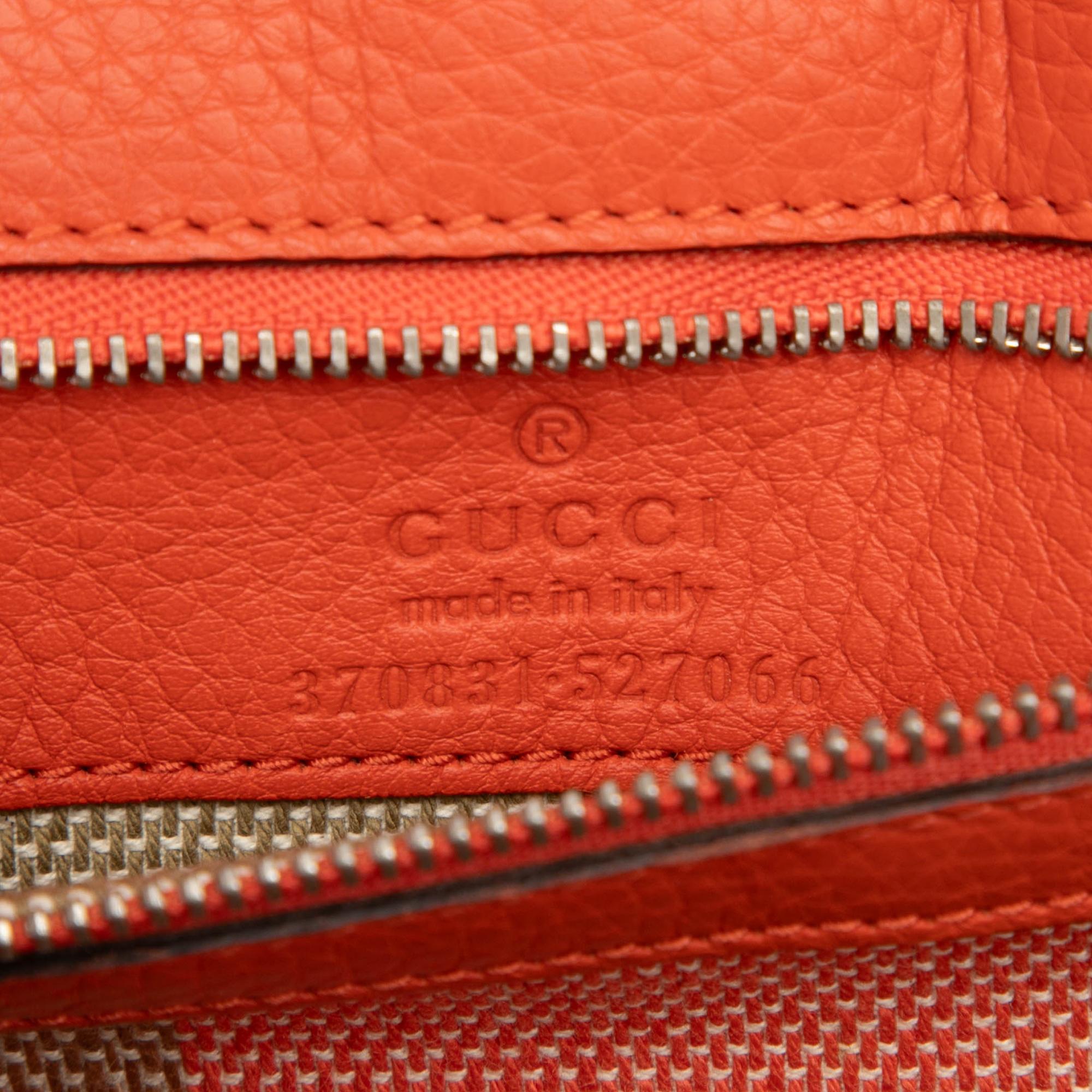 Gucci Small Leather Bamboo Daily Satchel