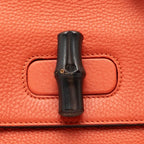 Gucci Small Leather Bamboo Daily Satchel