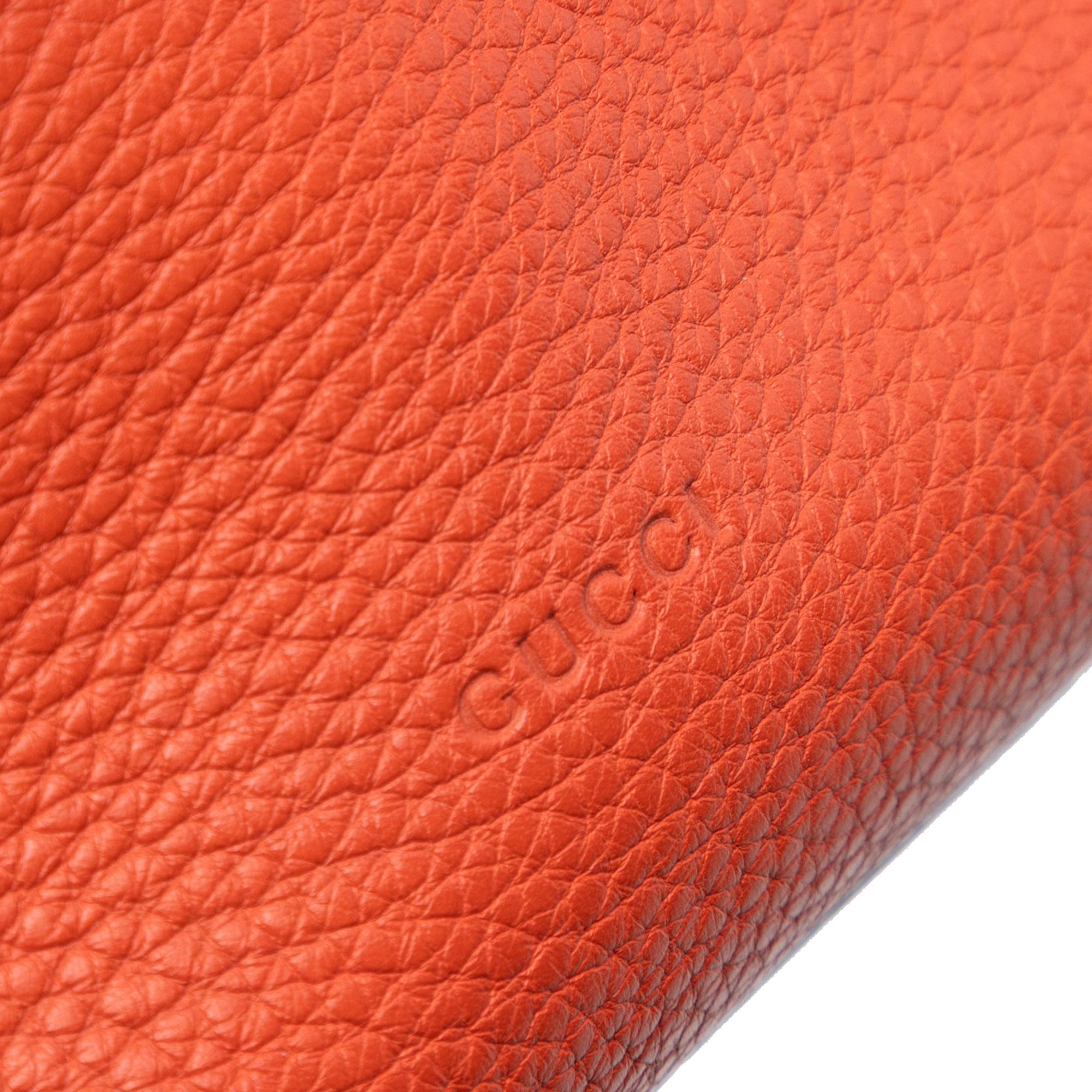 Gucci Small Leather Bamboo Daily Satchel