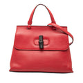 Gucci Small Leather Bamboo Daily Satchel