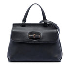 Gucci Small Leather Bamboo Daily Satchel
