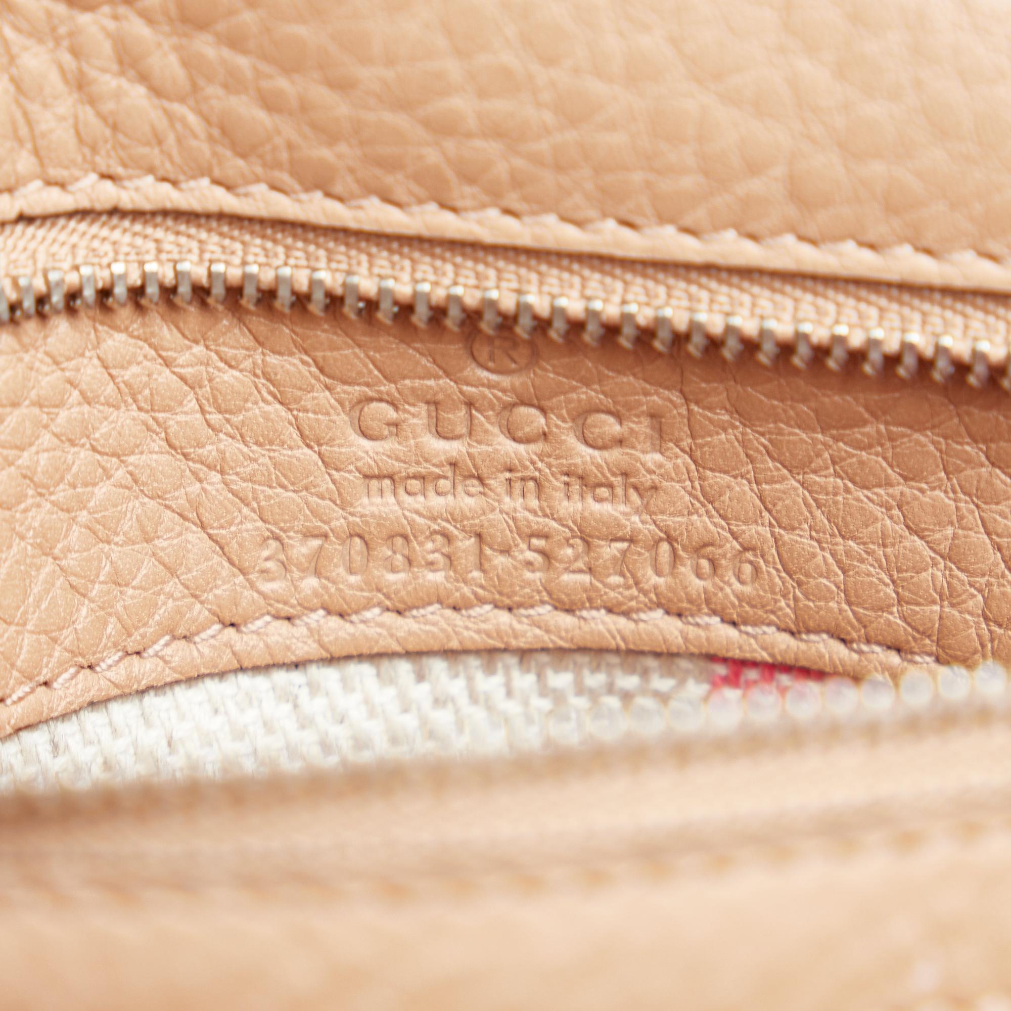 Gucci Small Leather Bamboo Daily Satchel