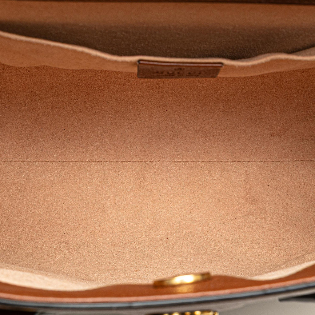 Gucci Small Leather Bamboo Diana Satchel