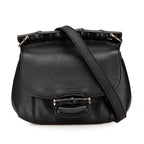 Gucci Small Leather Bamboo Nouveau Fringe Crossbody