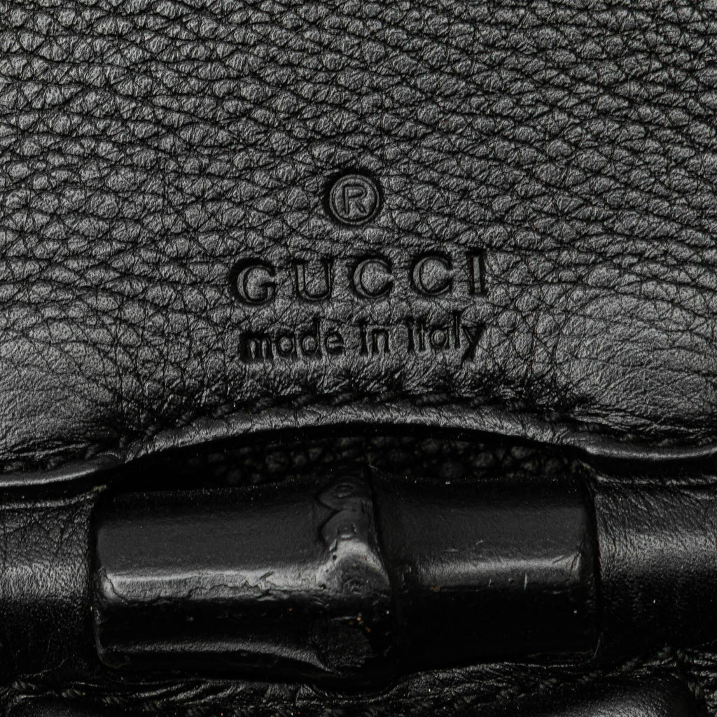 Gucci Small Leather Bamboo Nouveau Fringe Crossbody