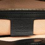 Gucci Small Leather Bamboo Nymphaea Satchel