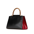 Gucci Small Leather Bamboo Nymphaea Satchel