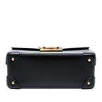Gucci Small Leather Bamboo Padlock Satchel