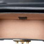 Gucci Small Leather Bamboo Padlock Satchel