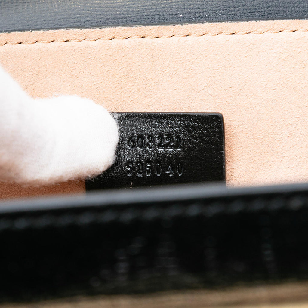 Gucci Small Leather Bamboo Padlock Satchel