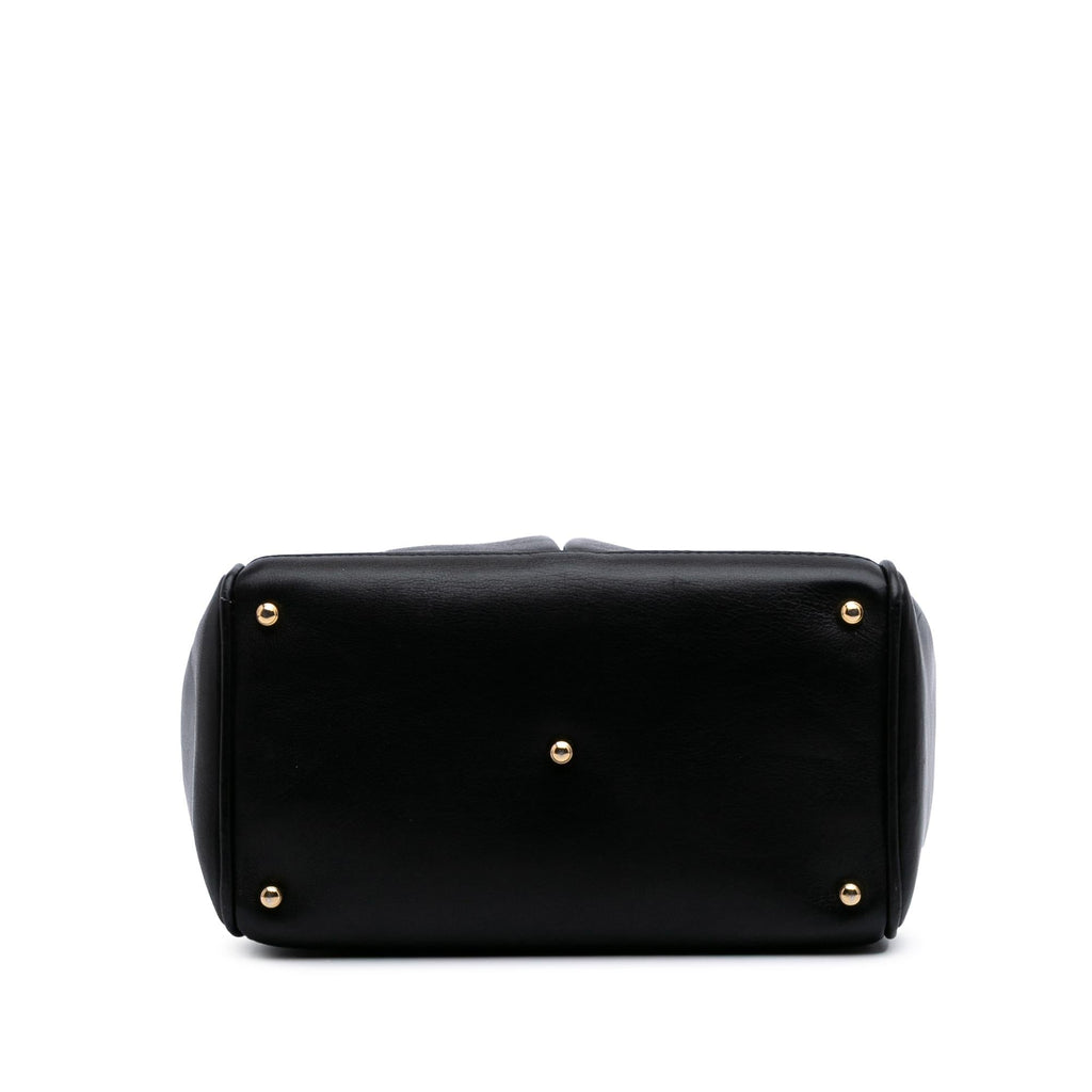Gucci Small Leather Bamboo Satchel